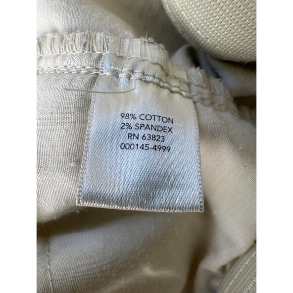 CJ Banks Womens Beige Elastic Waist Shorts Bermuda  Size 18W Cotton Blend - Picture 4 of 7